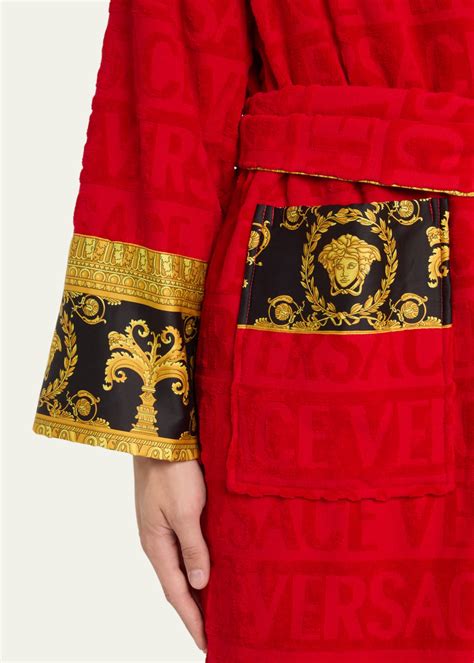 versace robe men cheap|versace unisex barocco sleeve robe.